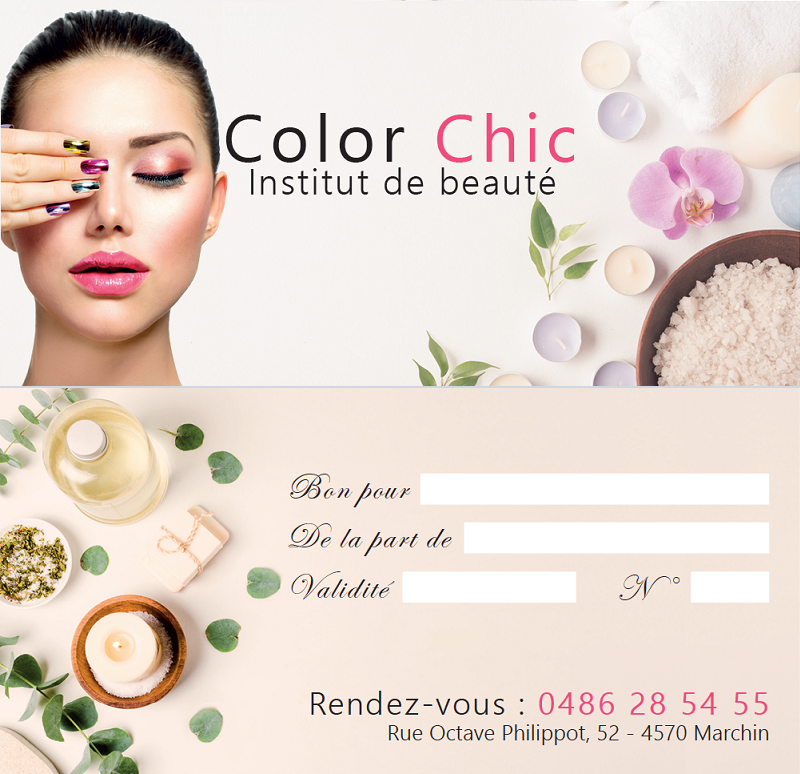 Bon Cadeau Soin Esthetique Marchin Entreprend